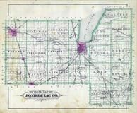 Fond Du Lac County Outline Map, Fond Du Lac County 1893